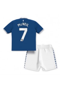 Everton Dwight McNeil #7 Babytruitje Thuis tenue Kind 2023-24 Korte Mouw (+ Korte broeken)
